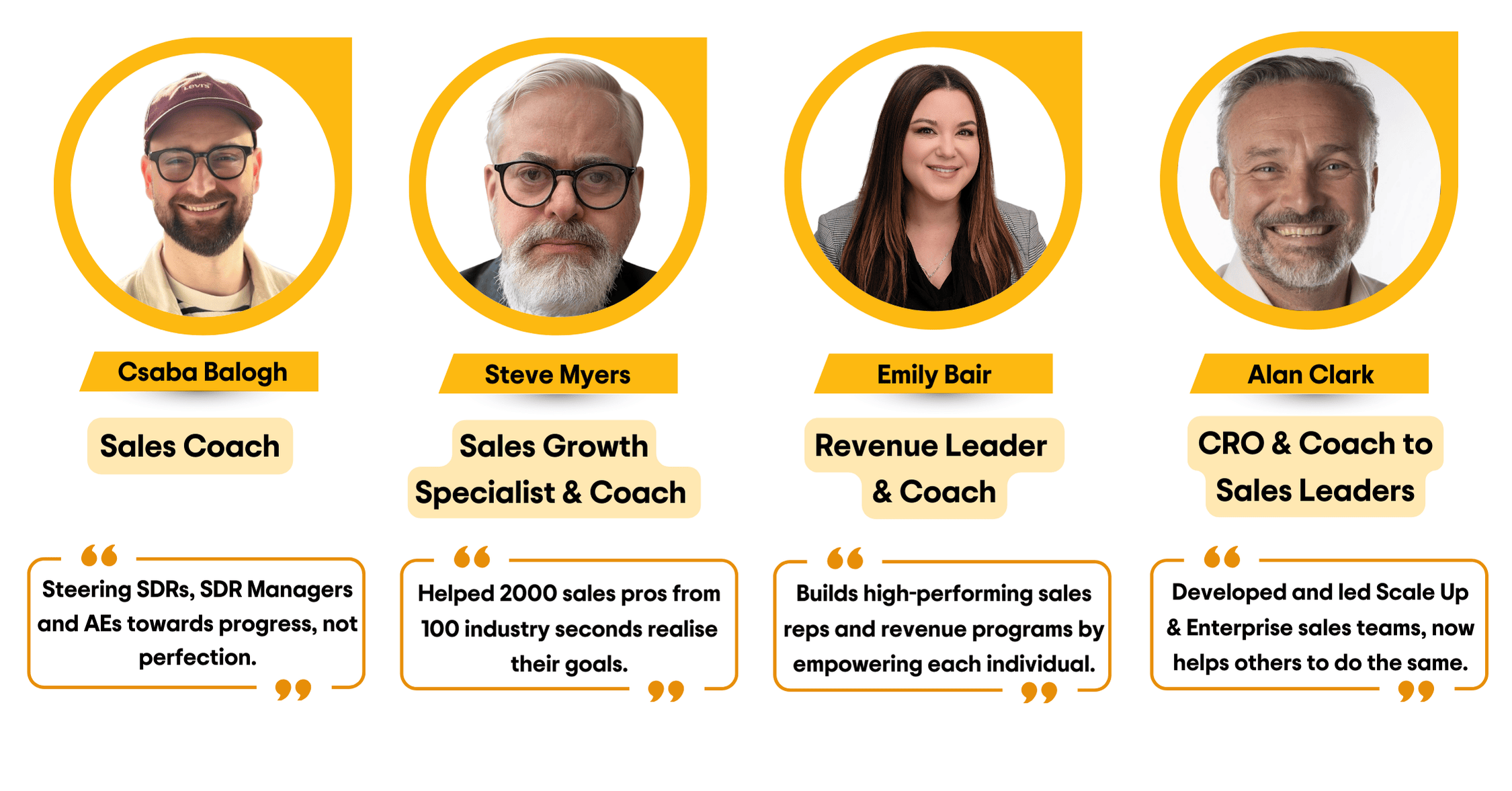 Our expert sales coaches